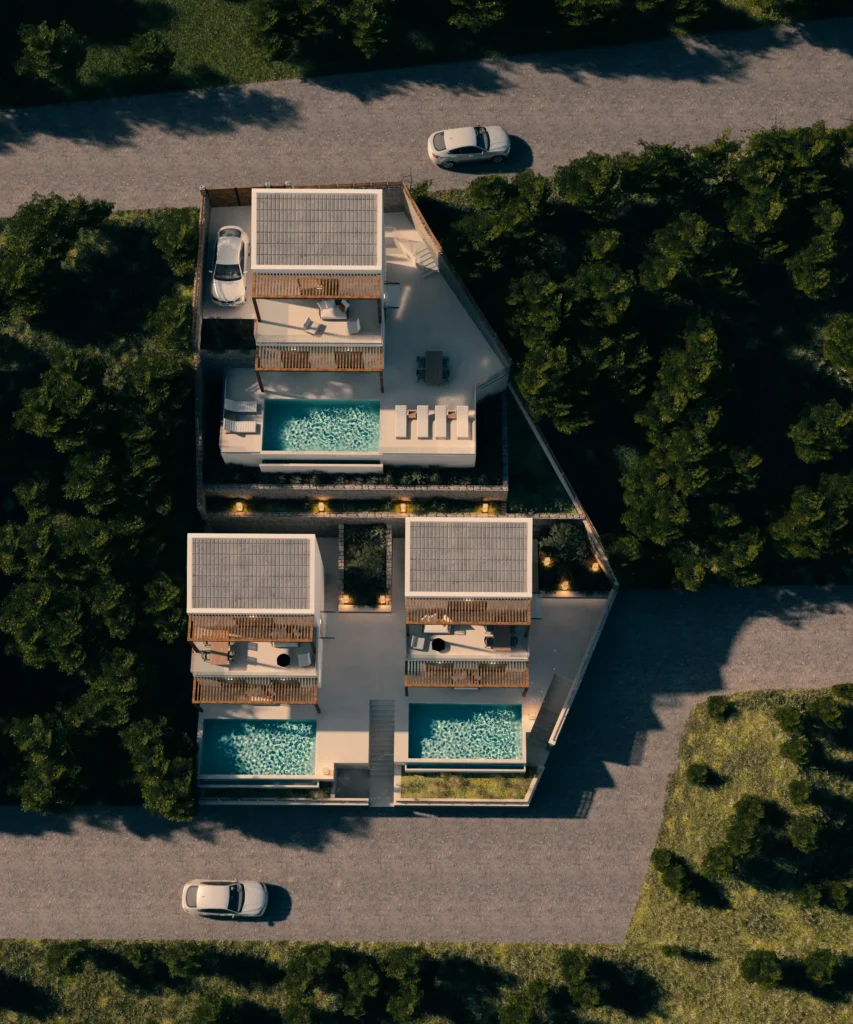 Sea view villas in Kastrosykia near Preveza on the Ionian Coast