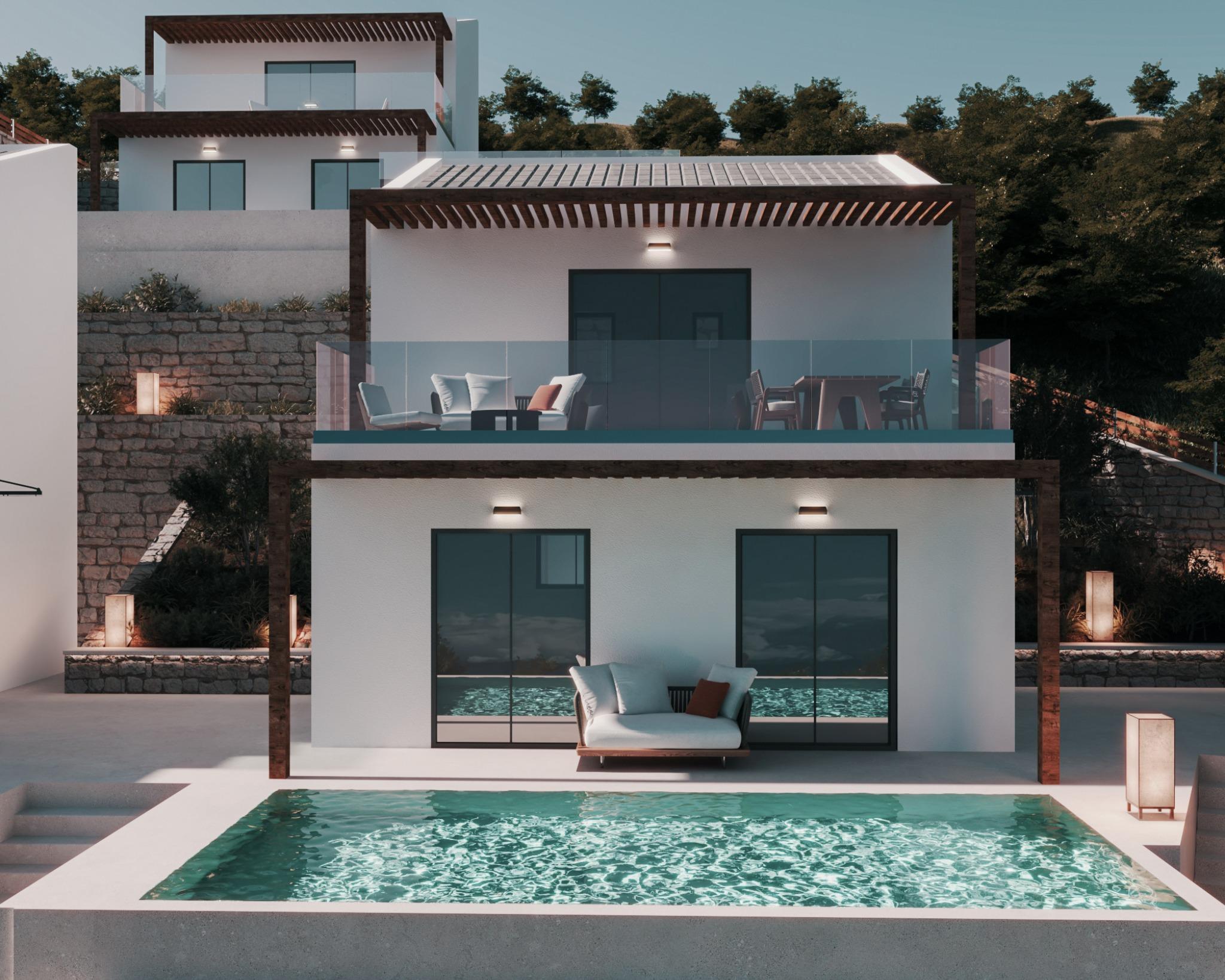 Modern villa with private pool and sea view in Kastrosykia near Preveza, Ionian coast Greece