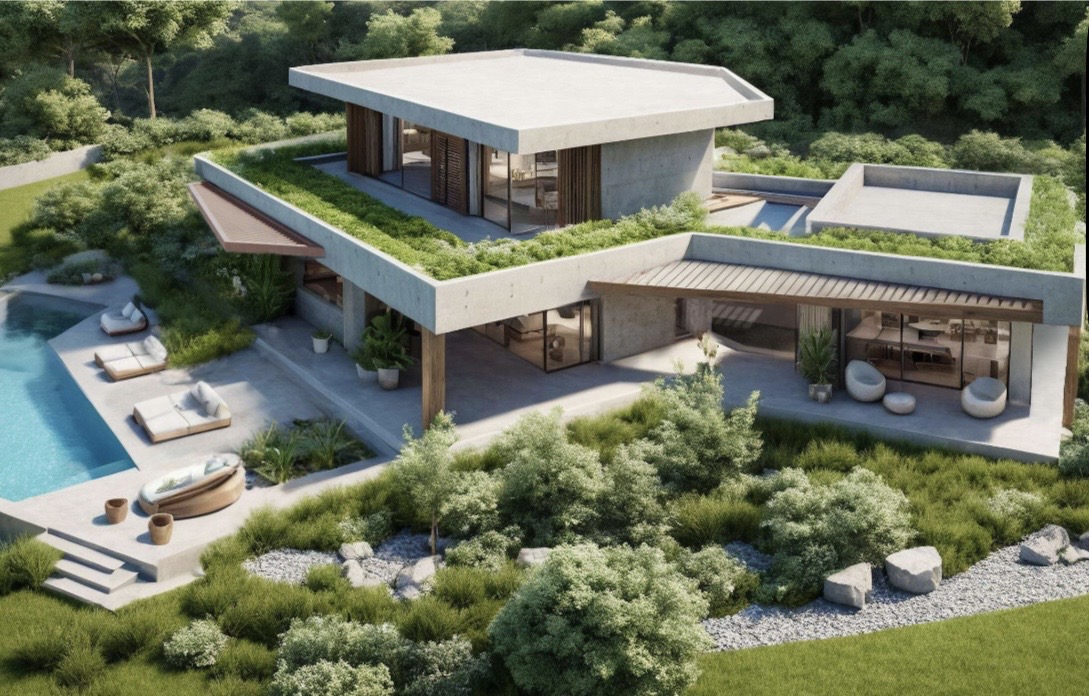 Luxury coastal villa with large terraces and sea views in western Greece