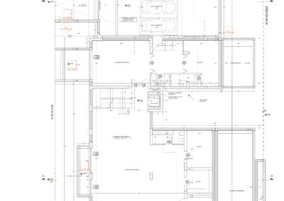 Lower ground floor plan of the residence on the Athens Riviera