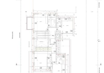 First floor plan of the residence on the Athens Riviera