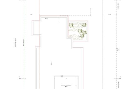 Roof plan of the residence on the Athens Riviera