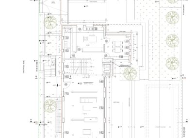 Ground floor plan of the residence on the Athens Riviera