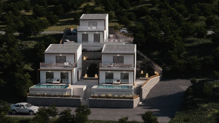 Modern villas with sea view in Kastrosykia near Preveza, Ionian Coast
